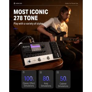 DONNER ARENA 2000 PEDAL MULTIEFECTOS PARA GUITARRA CON 278 EFECTOS