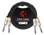 -CABLE-KIRLIN-DUAL-PATCH-24AWG-2X-1-4---TRS-PLUG-A-2X-1-4---TRS-PLUG--AP407PR-3M-BK