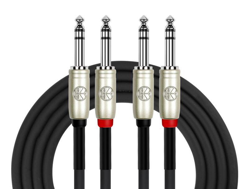 -CABLE-KIRLIN-DUAL-PATCH-24AWG-2X-1-4---TRS-PLUG-A-2X-1-4---TRS-PLUG--AP407PR-3M-BK1