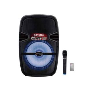 "CAJA AMPLIFICADA ITALY AUDIO PA1504 LED 15"" TIPO MALETA CON RUEDAS "