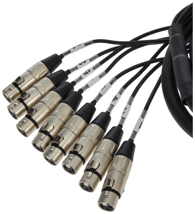 CABLE-MEDUSA-KIRLIN-24AWG-8CH-XLR-M---XLR-F--MT815-10MBK