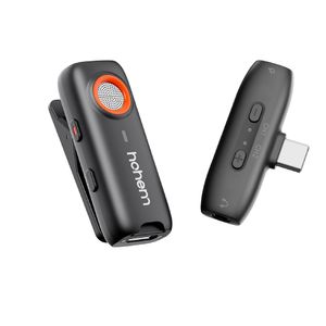 HOHEM MIC-01, MICROFONO DE SOLAPA INALAMBRICO 7.5H, LAVALIER COMPATIBLE CON ANDROID, CONTROL REMOT