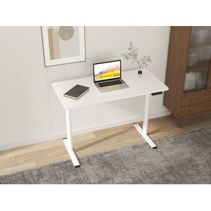 ESCRITORIO DE PIE COMPLETO, ERGONOMICO Y AJUSTABLE, COLOR BLANCO