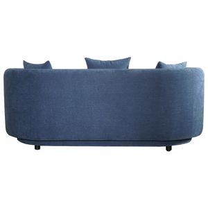 SOFA ANAHIS, DOS CUERPOS 191X84X74 CM, COLOR AZUL METALICO