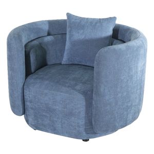 SOFA ANAHIS, UN CUERPO 103X84X74 CM, COLOR AZUL METALICO