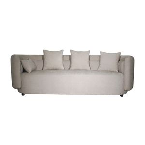 SOFA ANAHIS, TRES  CUERPOS 231X84X74 CM, COLOR BEIGE CLARO