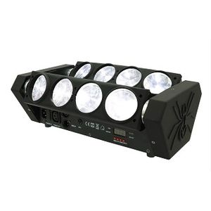 DOBLE BARRA LED EURO-MH80, 8 * 10W LED, W RGBW 4 EN 1, SPIDER