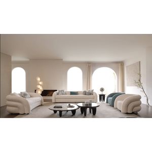 SOFA SOFIA, TRES CUERPOS 230X101X69 CM COLOR BEIGE