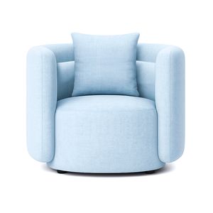 SOFA ANAHIS, UN CUERPO 103X84X74 CM, COLOR AZUL METALICO